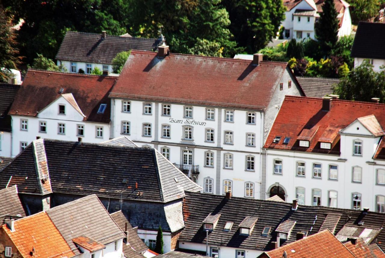 Historisches Hotel Zum Schwan Bad Karlshafen Esterno foto